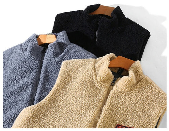Gilet d'hiver en polaire pour hommes