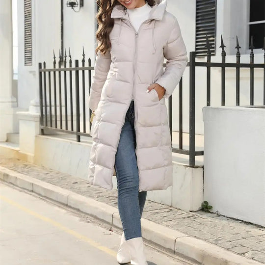 Parka à capuche épaisse et rembourrée pour femme