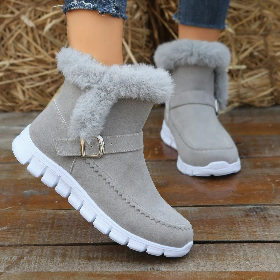 Bottes Chelsea en fourrure pour femmes