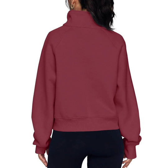 Veste polaire à col montant pour femmes