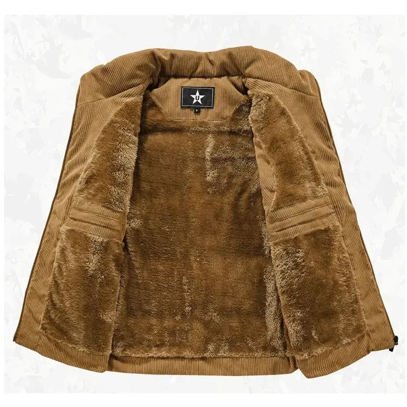 Gilet chaud en polaire pour hommes