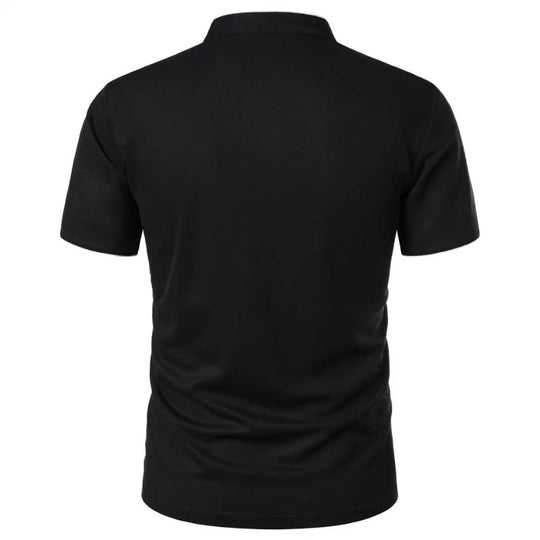 Chemise respirante à col épissure pour homme