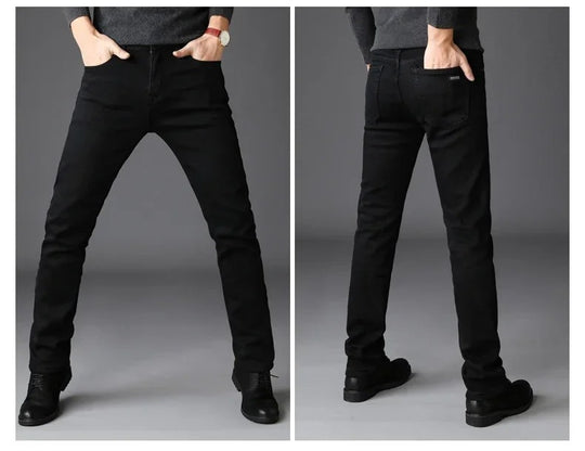 Jean motard stretch noir pour homme