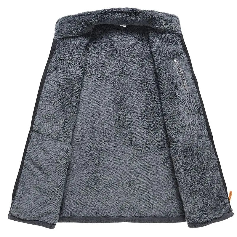 Veste zippée doublée de polaire pour hommes
