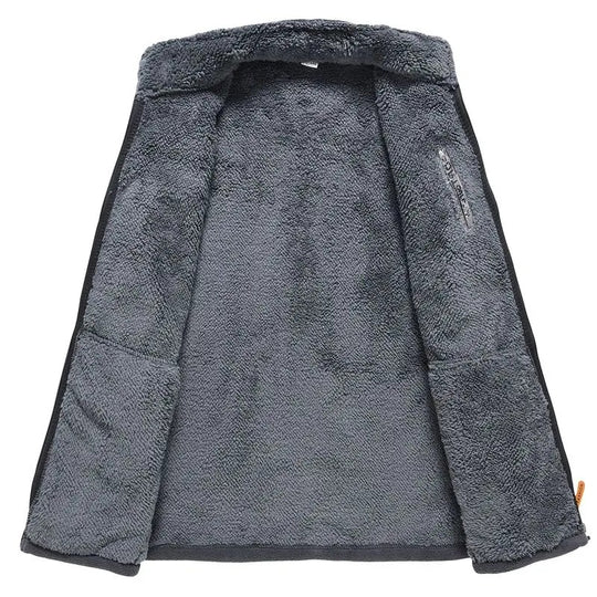 Veste zippée doublée de polaire pour hommes