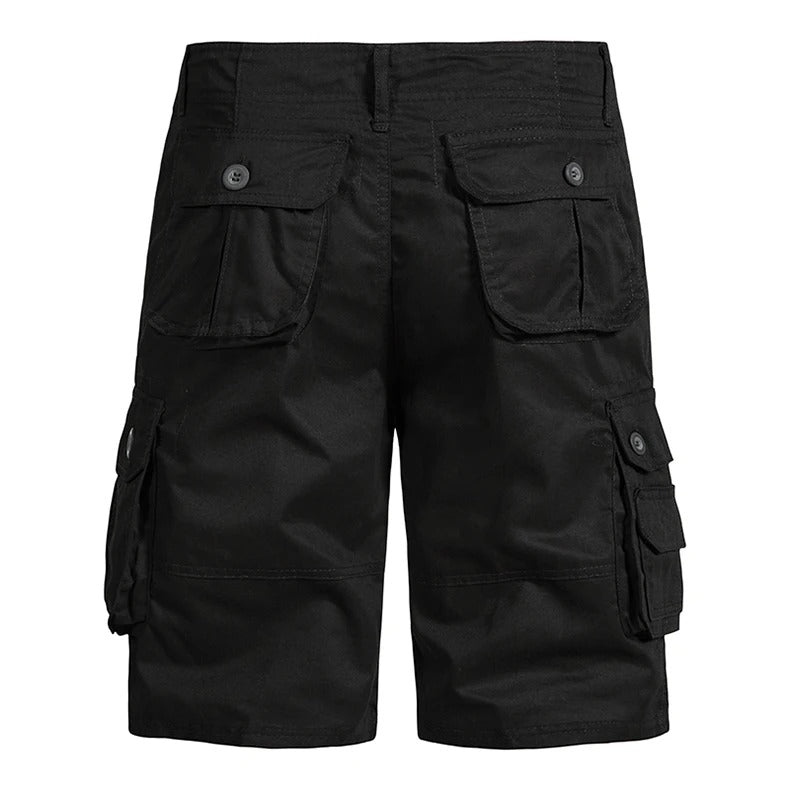 Short cargo d'été en coton pour homme
