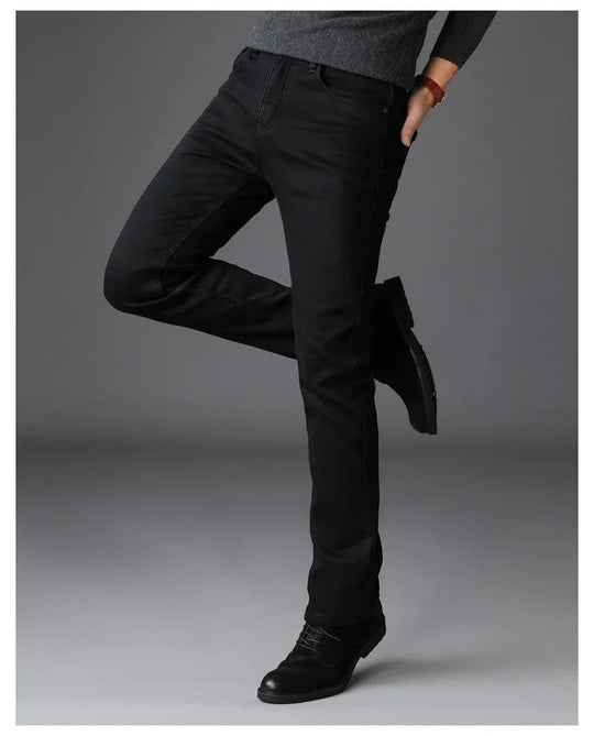 Jean motard stretch noir pour homme