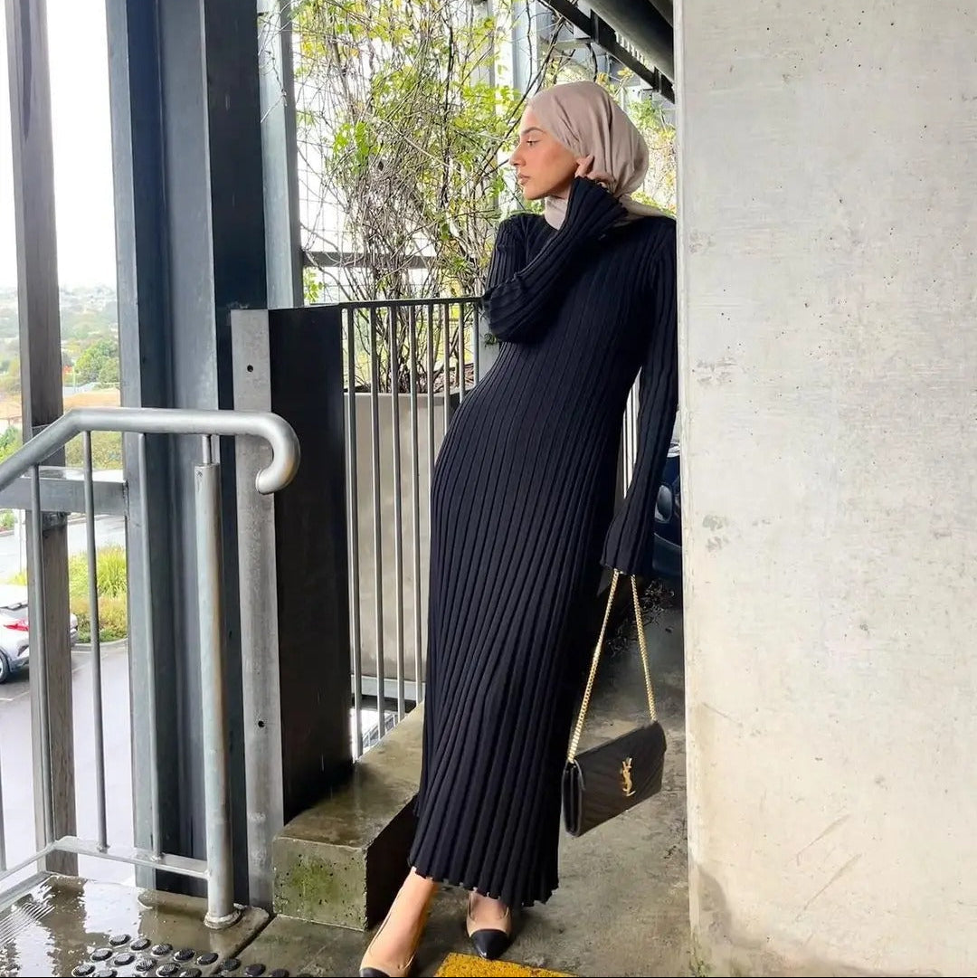 Robe classique en maille ample pour femme