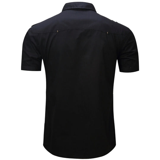 Chemise de travail tactique en coton pour homme