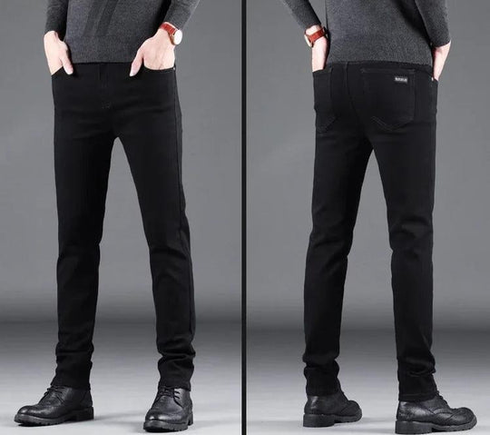 Hommes Pure Black Slim Jeans