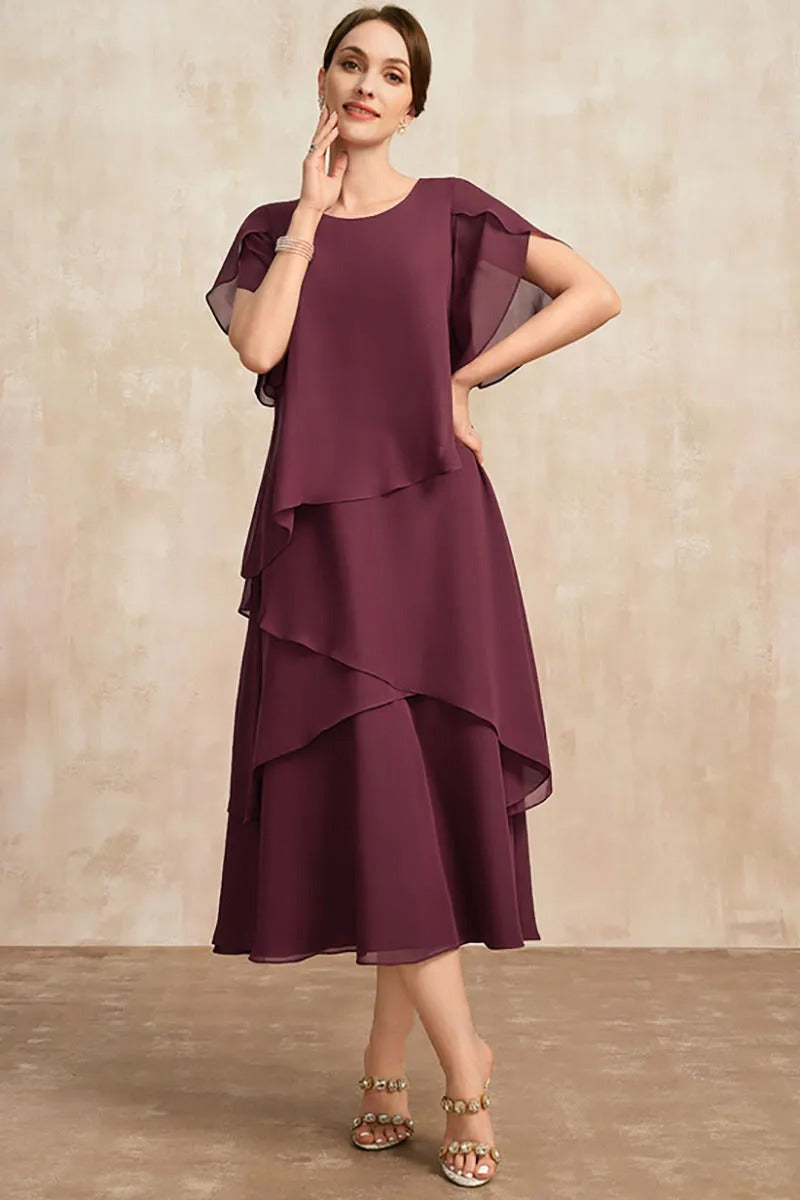 Robe en superposée grande taille pour femme