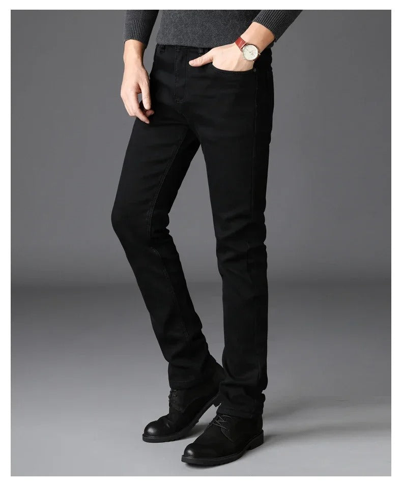 Jean motard stretch noir pour homme