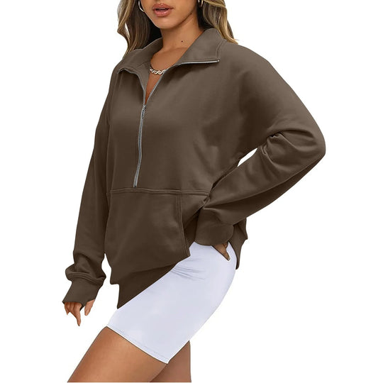 Veste polaire à col montant pour femmes