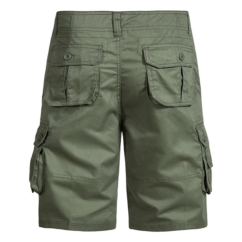 Short cargo d'été en coton pour homme