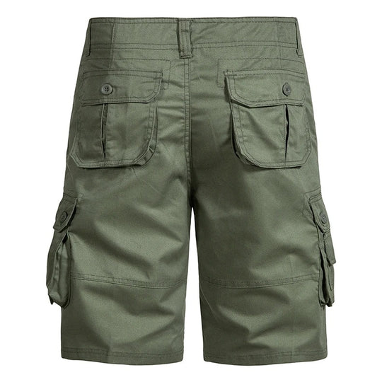 Short cargo d'été en coton pour homme