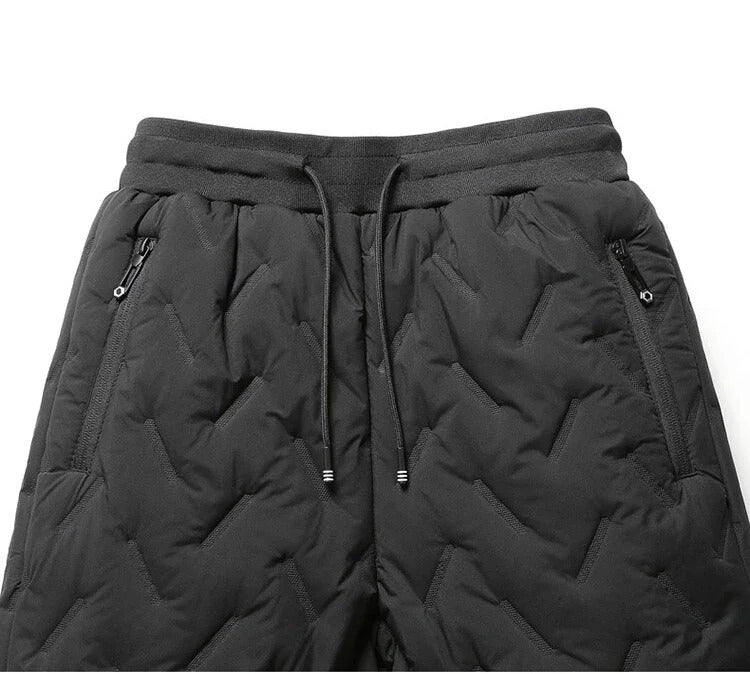 Pantalon de jogging en laine épaissie pour hommes