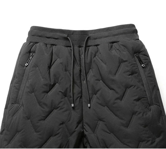 Pantalon de jogging en laine épaissie pour hommes