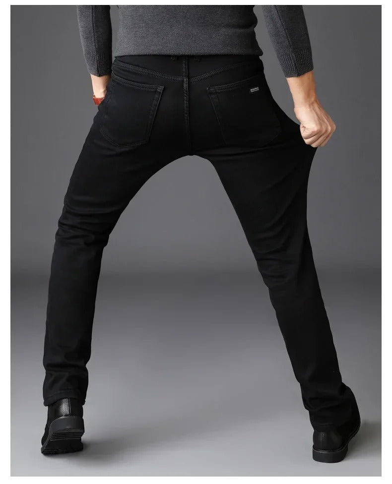 Jean motard stretch noir pour homme
