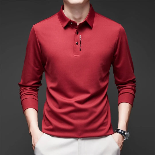 Chemise décontractée à manches longues pour homme