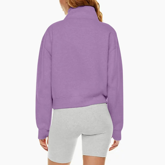Veste polaire à col montant pour femmes