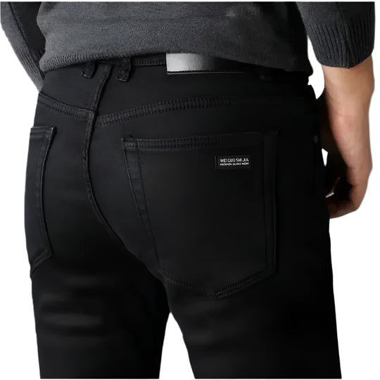 Jean motard stretch noir pour homme