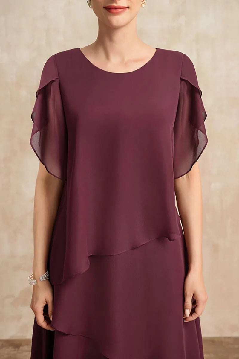 Robe en superposée grande taille pour femme