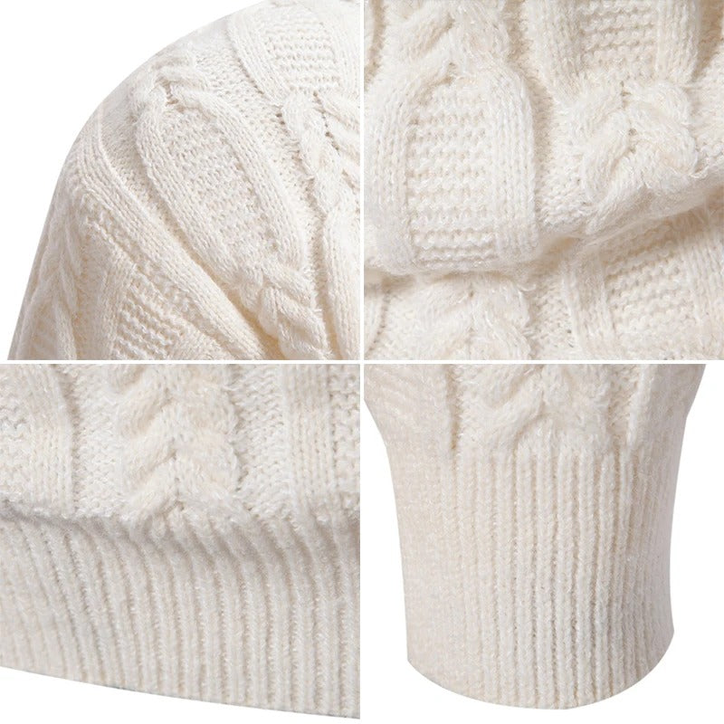 Pull décontracté tricoté doux pour hommes