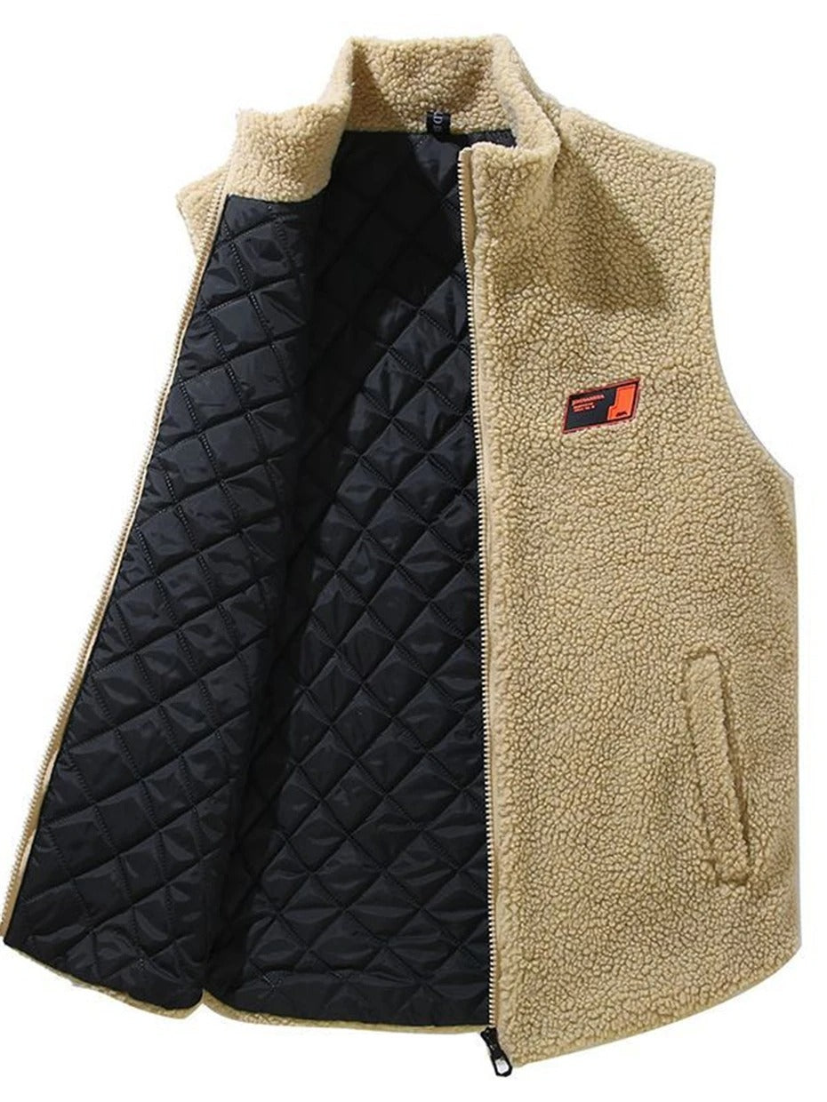 Gilet d'hiver en polaire pour hommes
