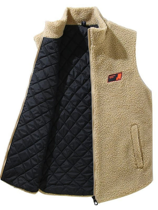 Gilet d'hiver en polaire pour hommes