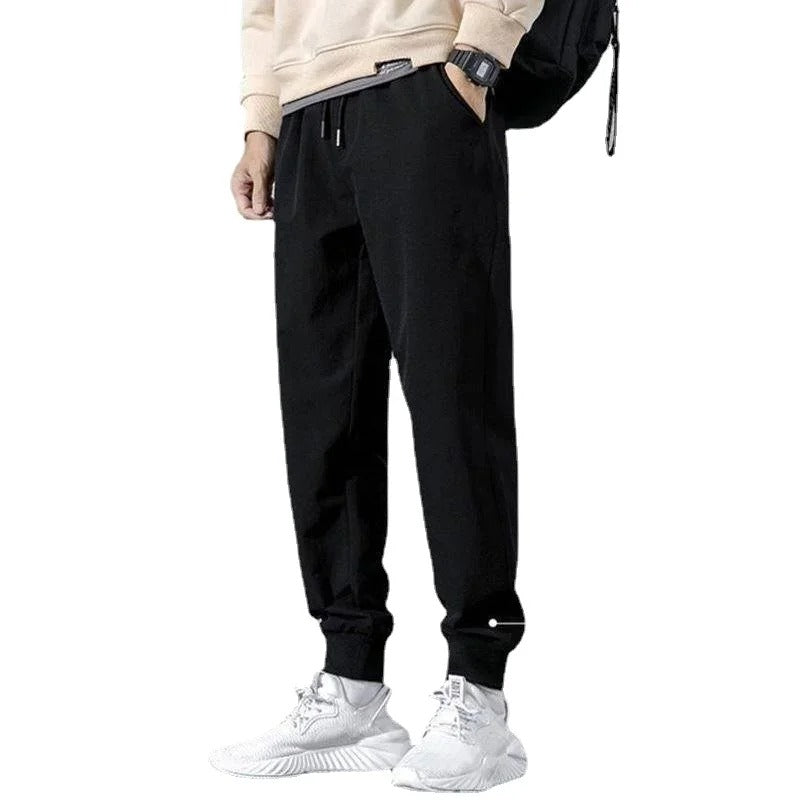 Pantalon de survêtement à poche zippée pour hommes