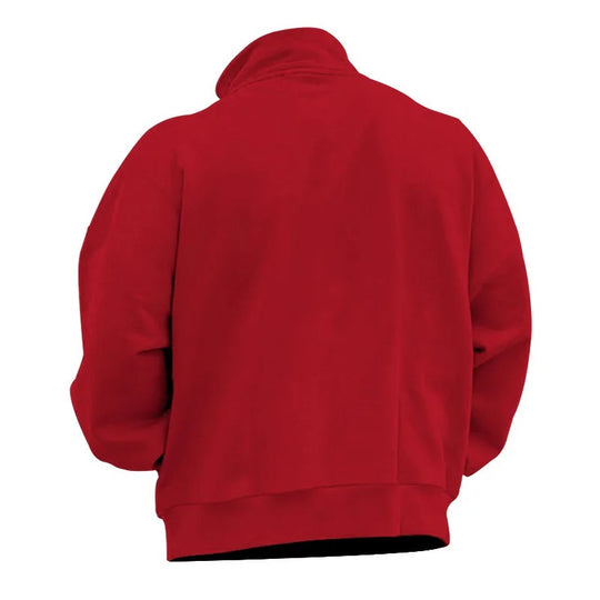 Sweatshirt semi-zippé à col montant pour hommes