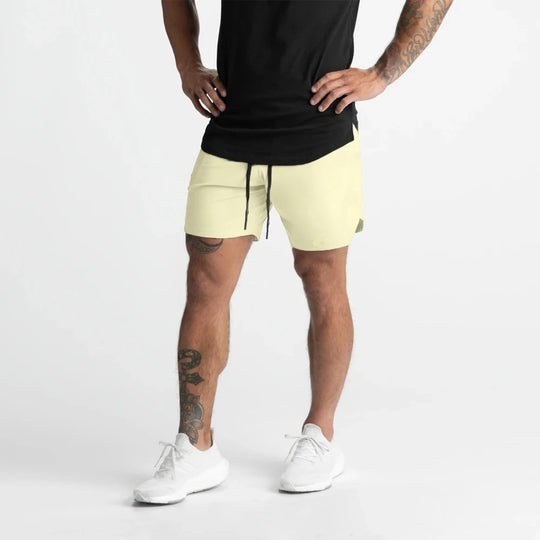 Short de sport en tissu rapide séchage pour homme