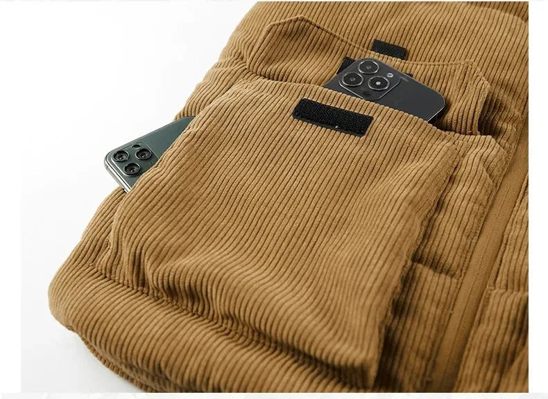 Gilet chaud en polaire pour hommes