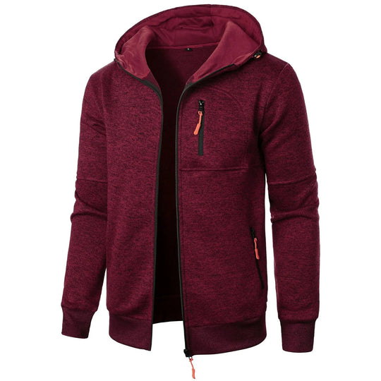 Veste de sport décontractée à capuche pour hommes