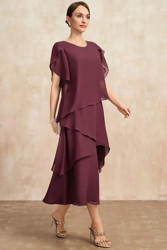 Robe en superposée grande taille pour femme