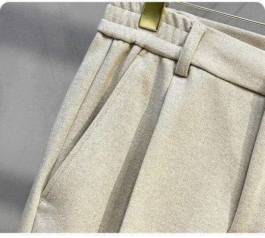 Pantalon de costume en laine mélangée pour homme