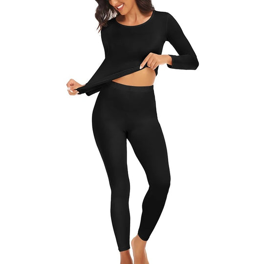 Ensemble de sous-vêtements thermiques pour femmes