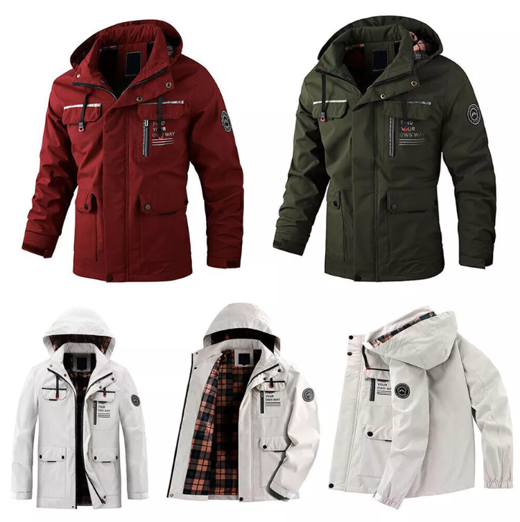 Veste coupe-vent décontractée pour hommes