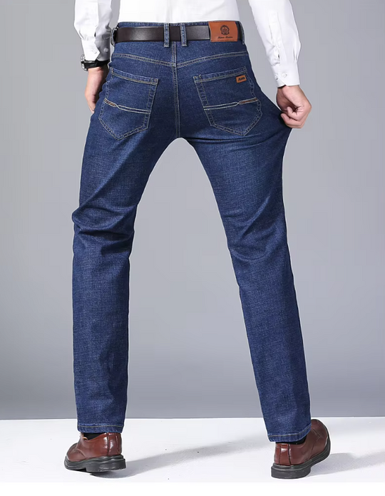 Jeans classiques en denim pour hommes