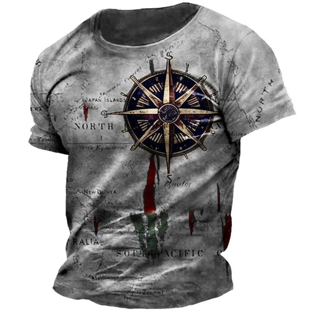 T-shirt vintage Compass pour homme
