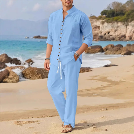 Ensemble de plage pour homme style cubain