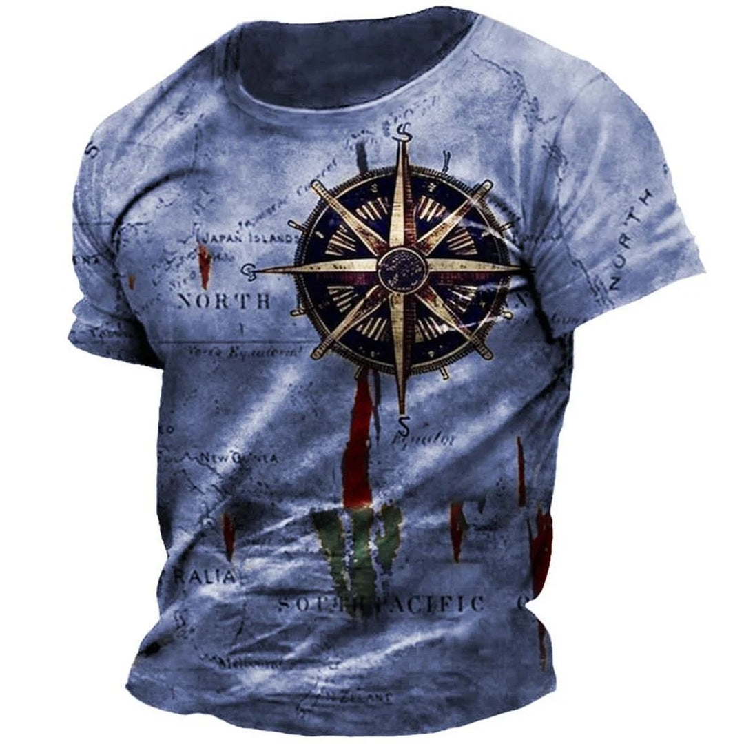 T-shirt vintage Compass pour homme