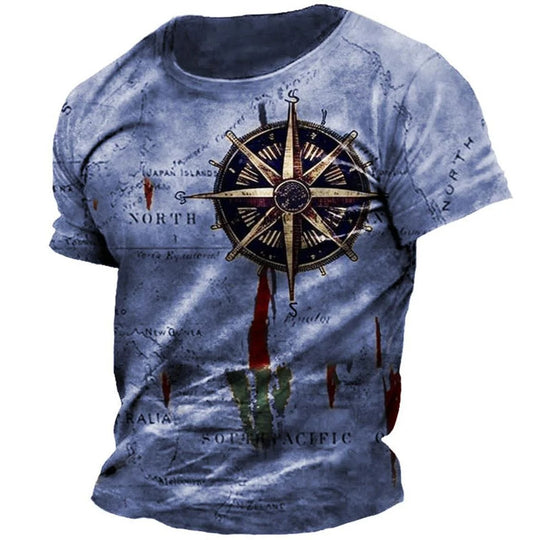 T-shirt vintage Compass pour homme