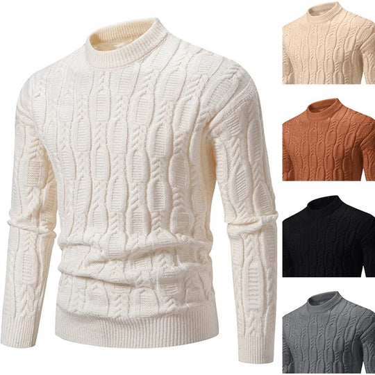 Pull décontracté tricoté doux pour hommes