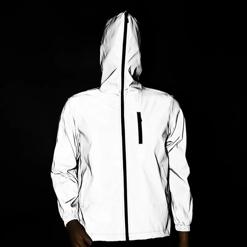 Veste coupe-vent réfléchissante