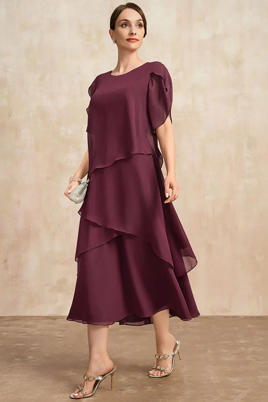 Robe en superposée grande taille pour femme