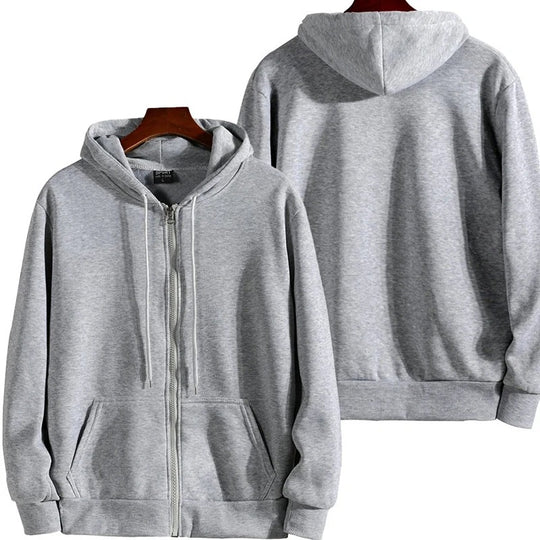 Hoodies décontractés à fermeture éclair pour hommes