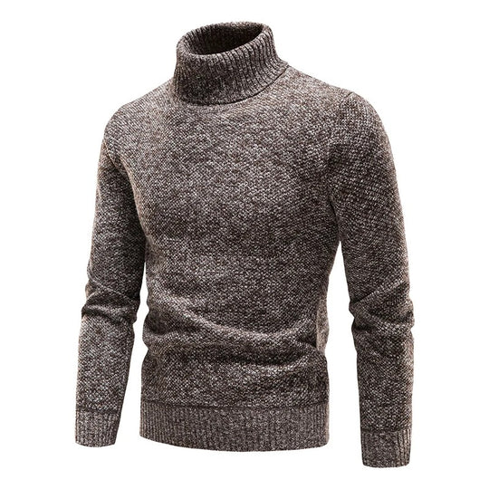 Pull polaire à col roulé pour hommes