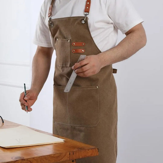 Tablier de travail à bretelles réglables pour hommes