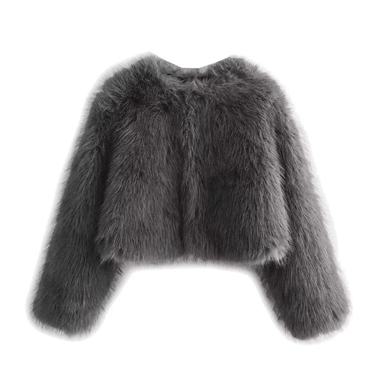 Manteau de fourrure vintage pour femme